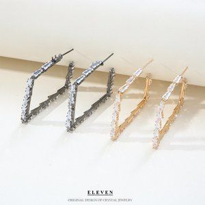 Exaggerated circle double -layer ear ring